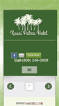 Mobile Screenshot of kauaipalmshotel.com